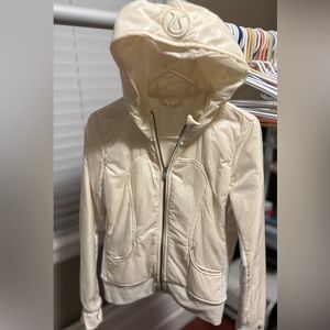 Lululemon white yellow jacket with hood 6